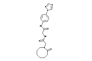 2-[[2-(2-ketoazocan-1-yl)acetyl]amino]-N-[4-(1,2,4-triazol-1-yl)phenyl]acetamide
