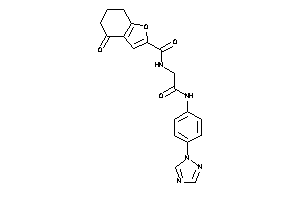 4-keto-N-[2-keto-2-[4-(1,2,4-triazol-1-yl)anilino]ethyl]-6,7-dihydro-5H-benzofuran-2-carboxamide