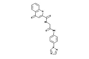 4-keto-N-[2-keto-2-[4-(1,2,4-triazol-1-yl)anilino]ethyl]chromene-2-carboxamide