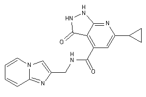 6-cyclopropyl-N-(imidazo[1,2-a]pyridin-2-ylmethyl)-3-keto-1,2-dihydropyrazolo[3,4-b]pyridine-4-carboxamide