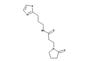 3-(2-ketopyrrolidino)-N-(3-thiazol-2-ylpropyl)propionamide