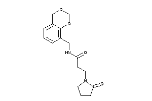 N-(4H-1,3-benzodioxin-8-ylmethyl)-3-(2-ketopyrrolidino)propionamide