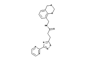 N-(4H-1,3-benzodioxin-8-ylmethyl)-3-[3-(2-pyrimidyl)-1,2,4-oxadiazol-5-yl]propionamide