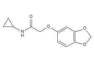 Image of 2-(1,3-benzodioxol-5-yloxy)-N-cyclopropyl-acetamide