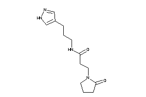 3-(2-ketopyrrolidino)-N-[3-(1H-pyrazol-4-yl)propyl]propionamide