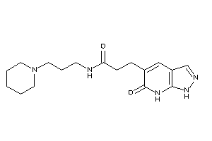 3-(6-keto-1,7-dihydropyrazolo[3,4-b]pyridin-5-yl)-N-(3-piperidinopropyl)propionamide