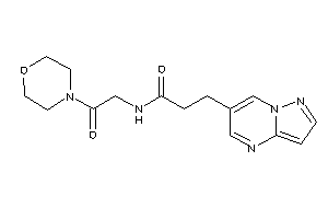 N-(2-keto-2-morpholino-ethyl)-3-pyrazolo[1,5-a]pyrimidin-6-yl-propionamide