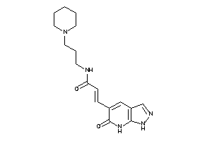 3-(6-keto-1,7-dihydropyrazolo[3,4-b]pyridin-5-yl)-N-(3-piperidinopropyl)acrylamide