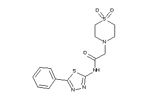 2-(1,1-diketo-1,4-thiazinan-4-yl)-N-(5-phenyl-1,3,4-thiadiazol-2-yl)acetamide