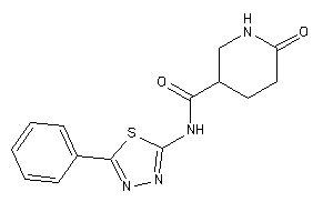 6-keto-N-(5-phenyl-1,3,4-thiadiazol-2-yl)nipecotamide