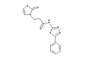 3-(2-keto-4-thiazolin-3-yl)-N-(5-phenyl-1,3,4-thiadiazol-2-yl)propionamide