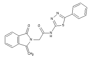 2-(1-keto-3-methylene-isoindolin-2-yl)-N-(5-phenyl-1,3,4-thiadiazol-2-yl)acetamide