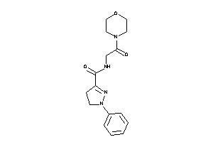 N-(2-keto-2-morpholino-ethyl)-1-phenyl-2-pyrazoline-3-carboxamide