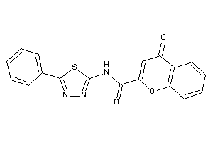 4-keto-N-(5-phenyl-1,3,4-thiadiazol-2-yl)chromene-2-carboxamide