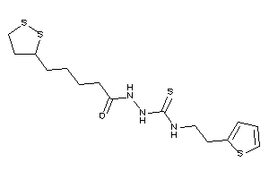 Image of 1-[5-(dithiolan-3-yl)pentanoylamino]-3-[2-(2-thienyl)ethyl]thiourea