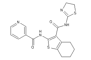 N-[3-(2-thiazolin-2-ylcarbamoyl)-4,5,6,7-tetrahydrobenzothiophen-2-yl]nicotinamide