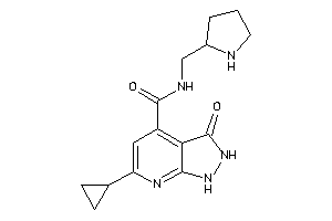 6-cyclopropyl-3-keto-N-(pyrrolidin-2-ylmethyl)-1,2-dihydropyrazolo[3,4-b]pyridine-4-carboxamide