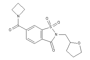 6-(azetidine-1-carbonyl)-1,1-diketo-2-(tetrahydrofurfuryl)-1,2-benzothiazol-3-one