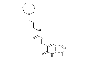 N-[3-(azepan-1-yl)propyl]-3-(6-keto-1,7-dihydropyrazolo[3,4-b]pyridin-5-yl)acrylamide