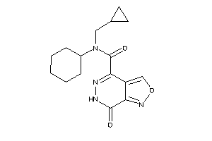 Image of N-cyclohexyl-N-(cyclopropylmethyl)-7-keto-6H-isoxazolo[3,4-d]pyridazine-4-carboxamide