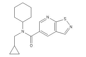 N-cyclohexyl-N-(cyclopropylmethyl)isothiazolo[5,4-b]pyridine-5-carboxamide