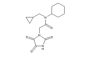 N-cyclohexyl-N-(cyclopropylmethyl)-2-(2,4,5-triketoimidazolidin-1-yl)acetamide