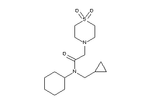 N-cyclohexyl-N-(cyclopropylmethyl)-2-(1,1-diketo-1,4-thiazinan-4-yl)acetamide