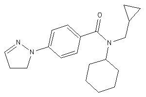 N-cyclohexyl-N-(cyclopropylmethyl)-4-(2-pyrazolin-1-yl)benzamide