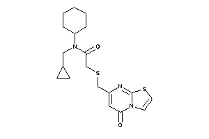 N-cyclohexyl-N-(cyclopropylmethyl)-2-[(5-ketothiazolo[3,2-a]pyrimidin-7-yl)methylthio]acetamide