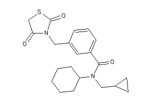 N-cyclohexyl-N-(cyclopropylmethyl)-3-[(2,4-diketothiazolidin-3-yl)methyl]benzamide