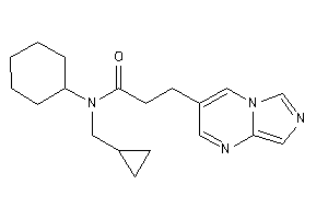 Image of N-cyclohexyl-N-(cyclopropylmethyl)-3-imidazo[1,5-a]pyrimidin-3-yl-propionamide