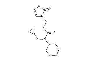 N-cyclohexyl-N-(cyclopropylmethyl)-3-(2-keto-4-thiazolin-3-yl)propionamide