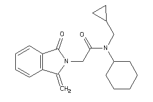 N-cyclohexyl-N-(cyclopropylmethyl)-2-(1-keto-3-methylene-isoindolin-2-yl)acetamide