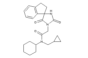 N-cyclohexyl-N-(cyclopropylmethyl)-2-(2,5-diketospiro[imidazolidine-4,1'-indane]-1-yl)acetamide