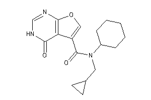 N-cyclohexyl-N-(cyclopropylmethyl)-4-keto-3H-furo[2,3-d]pyrimidine-5-carboxamide