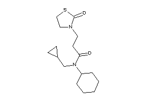 N-cyclohexyl-N-(cyclopropylmethyl)-3-(2-ketothiazolidin-3-yl)propionamide