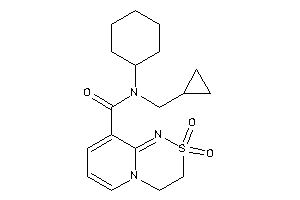 N-cyclohexyl-N-(cyclopropylmethyl)-2,2-diketo-3,4-dihydropyrido[2,1-c][1,2,4]thiadiazine-9-carboxamide