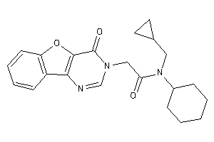 N-cyclohexyl-N-(cyclopropylmethyl)-2-(4-ketobenzofuro[3,2-d]pyrimidin-3-yl)acetamide