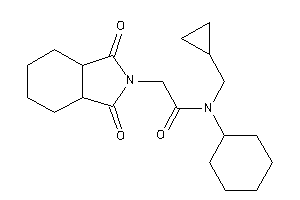 N-cyclohexyl-N-(cyclopropylmethyl)-2-(1,3-diketo-3a,4,5,6,7,7a-hexahydroisoindol-2-yl)acetamide