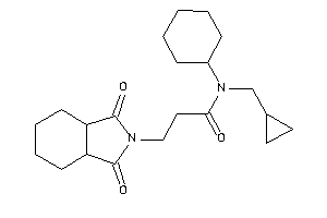 N-cyclohexyl-N-(cyclopropylmethyl)-3-(1,3-diketo-3a,4,5,6,7,7a-hexahydroisoindol-2-yl)propionamide