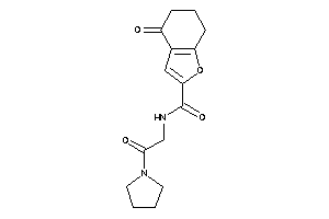 Image of 4-keto-N-(2-keto-2-pyrrolidino-ethyl)-6,7-dihydro-5H-benzofuran-2-carboxamide