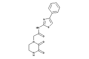 2-(2,3-diketopiperazino)-N-(4-phenylthiazol-2-yl)acetamide