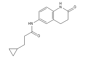 3-cyclopropyl-N-(2-keto-3,4-dihydro-1H-quinolin-6-yl)propionamide