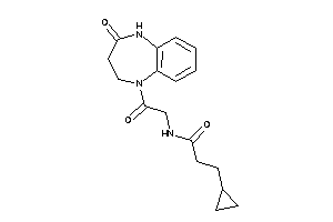 3-cyclopropyl-N-[2-keto-2-(2-keto-3,4-dihydro-1H-1,5-benzodiazepin-5-yl)ethyl]propionamide