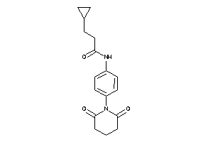 3-cyclopropyl-N-(4-glutarimidophenyl)propionamide