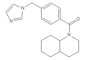 3,4,4a,5,6,7,8,8a-octahydro-2H-quinolin-1-yl-[4-(imidazol-1-ylmethyl)phenyl]methanone