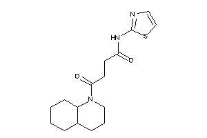 4-(3,4,4a,5,6,7,8,8a-octahydro-2H-quinolin-1-yl)-4-keto-N-thiazol-2-yl-butyramide