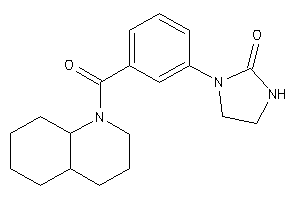 1-[3-(3,4,4a,5,6,7,8,8a-octahydro-2H-quinoline-1-carbonyl)phenyl]-2-imidazolidinone