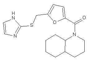 3,4,4a,5,6,7,8,8a-octahydro-2H-quinolin-1-yl-[5-[(1H-imidazol-2-ylthio)methyl]-2-furyl]methanone