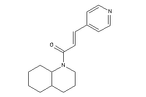 1-(3,4,4a,5,6,7,8,8a-octahydro-2H-quinolin-1-yl)-3-(4-pyridyl)prop-2-en-1-one